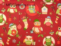 Christmas Owls (Christmas Fabrics) by Clarke & Clarke / Studio G